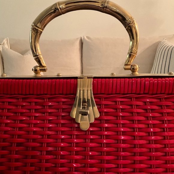 Vintage Hand Made Red Purse - Picture 7 of 11